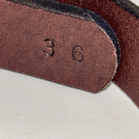 All American Clothing Co Brown Leather Work Belt Men's Size 36 - Picture 3 of 8